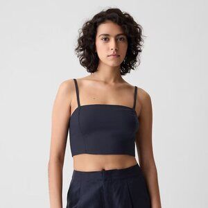 NWT Gap Linen-Cotton Cropped Tube Top Size S